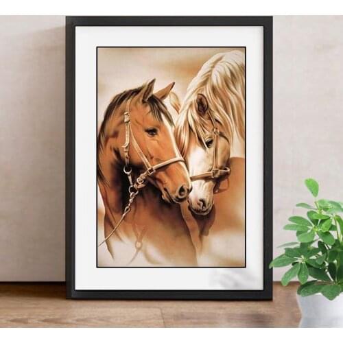 Diamond Painting Horse DIY Diamond Embroidery Animal Full Kits Handmade Gift Needlework Rhinestone Mosaic Picture