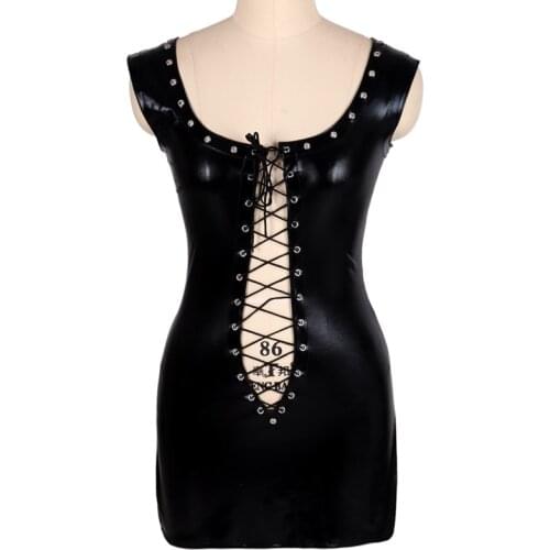 Leathe Open Chest Lace Underwear Harness Punk High Waist Suspender Bag Hip Skirt Female Dark Gothic Nightclub Rave Sex Lingerie