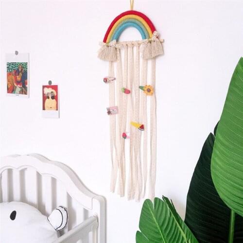 Colorful Arch Bridge Ornaments Childrens Hairpin Hair Accessories Storage Belt Wall-mounted Headwear Finishing Tape Home Decor