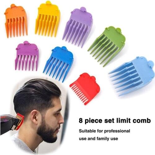 HOT SALES !!! 8Pcs Electric Hair Clipper Shaver Trimmer Replacement Cutting Guide Comb Set