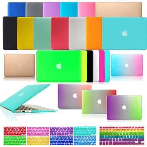 2020 New Matte Laptop Shell Hard Case Cover+Keyboard Cover for Macbook Air Pro Retina 11 12 13 15 16 Touch Bar inchs A2251 A2289