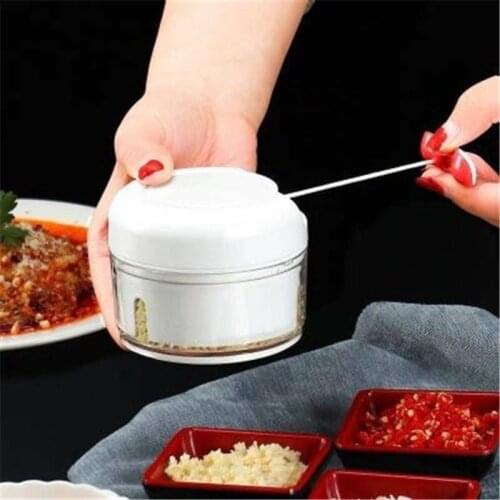 Mini Garlic Slicer Household Mincing Machine Minced Hand Pull Grinder Grill Vegetable Meat Kitchen Multi Chopper Shredder Gadget