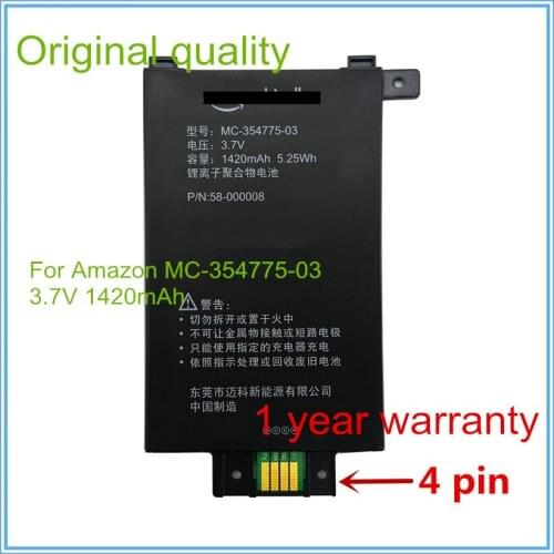 Original 3.7V 1420mAh 58-000008 MC-354775-03 For 1 KPW1 Battery