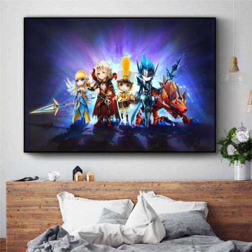 Summoners War Video Game Artwork Posters And Prints Wall Art Canvas Painting For Living Room Decoration Home Decor Unframed