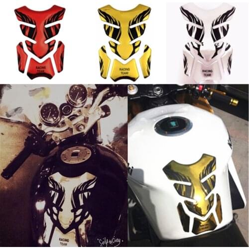 Silver Red Gold 3D Motorcycle Fuel Oil Tank Pad Decal Protector Cover Sticker Universal For Honda Yamaha Kawasaki Suzuki