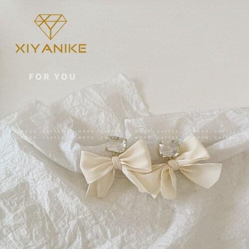 XIYANIKE Gold Color Butterfly Rhinestone Earings For Women Alloy Drop Earrings 2021 Trend Party New Gift Fashion Jewelry Brincos