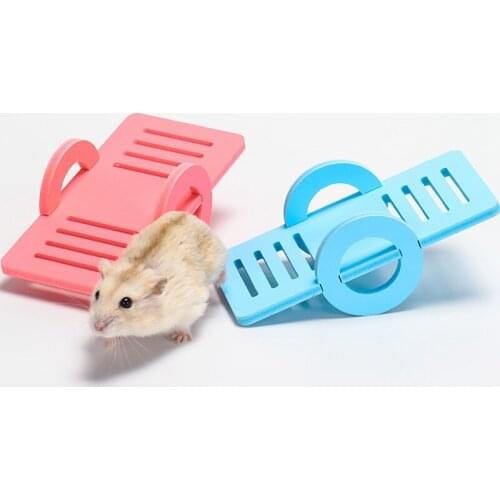 Funny Pet Hamster Toys Cage Nest Seesaw Toy House Exercise Pet Rat Hamster Mouse Bird Play Toy for Hamster Small Animal
