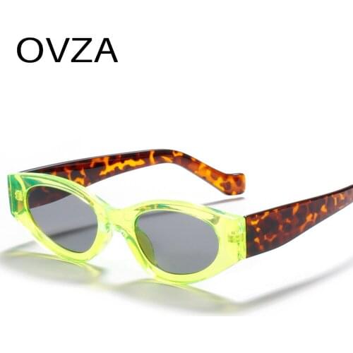 OVZA 2020 Newest Punk Fluorescent Sunglasses Men and Women Designer Sunglasses High Quality Cool Style S5068