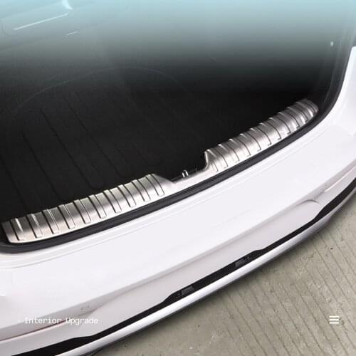 Car Styling 1PCS Stainless Steel Rear Trunk Bumper Protector Guard Plate Trim for Kia Optima K5 2020 2021 Accessories