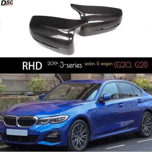 Carbon Fiber Trimming Replacement Side Mirror Covers for BMW 2019+ New 3 Series G20 Sedan & G21 Estate [RHD Vehicles Only]
