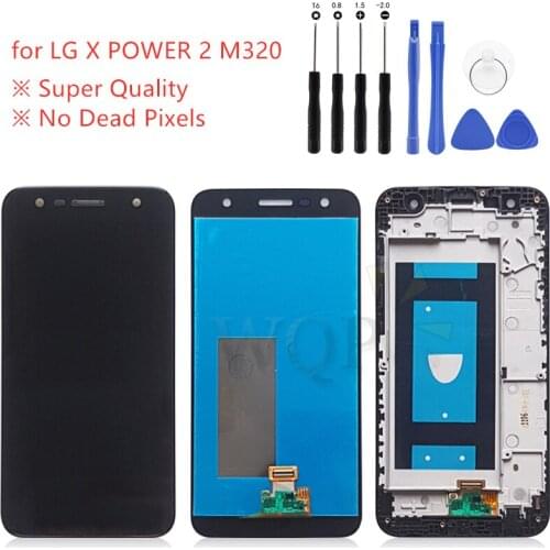 Super quality lcd For LG X POWER 2 M320 LCD Display Touch Screen Digitizer Assembly With Frame Repair Parts