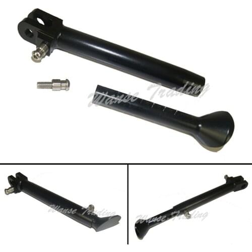 Waase Motorcycle Aluminum Adjustable Kickstand Foot Side stand Support For Kawasaki Ninja ZX6R ZX-6R 2009 2010 2011 2012