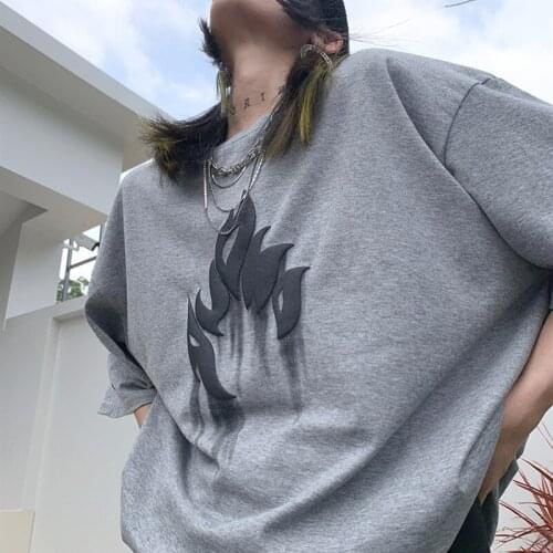 Women Tshirt Oversized Hip Hop Streetwear Loose Short Sleeve Gothic Harajuku Tops Tees Summer Korean Plus Size Female Clothing