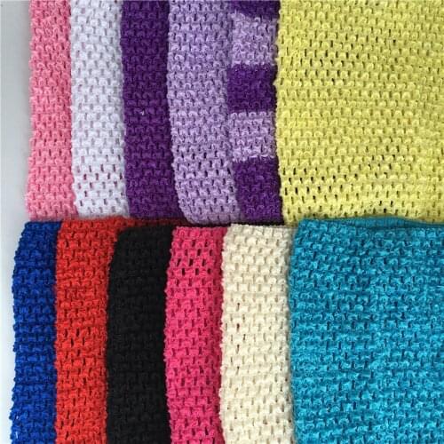 1pc 20x23cm Crochet Tops DIY Tulle Spool Knitted Elastic Fabric Crochet Chest Wrap Tutu Gifts Headbands Skirt Sewing Accessaries