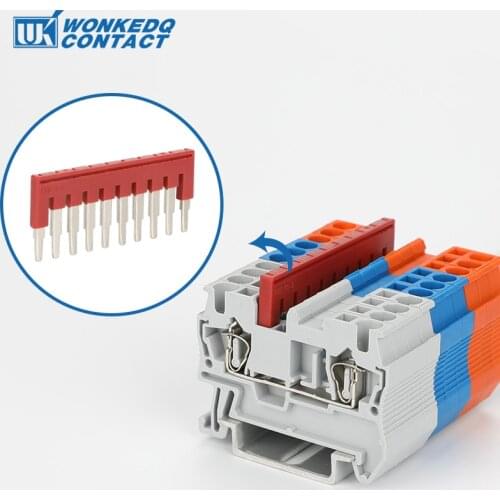 Jumper FBS 2-5 3-5 4-5 5-5 10-5 PLUG IN bridge for ST2.5 STTB 2.5 ST 2.5-3LDIN Rail Terminal Blocks L11/H22.8/W3.1 mm