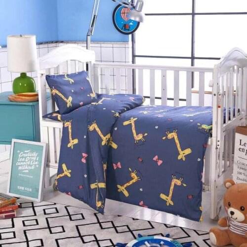 100% Cotton 3Pcs Baby Bedding Set Crib Sets Baby Cot Set with Quilt Cover Pillowcase mattress cover Children Bed Sheet Bedspread