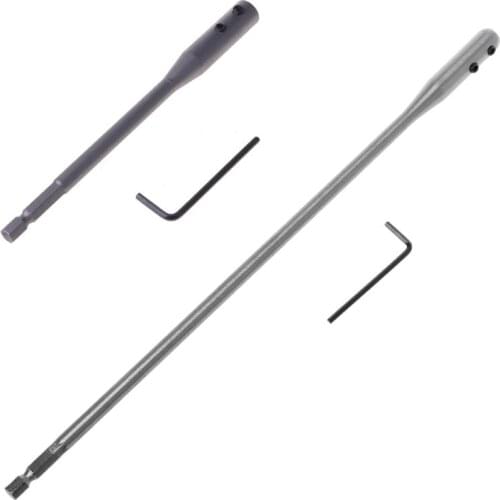 150/300mm Fit For Flat Drill Bit Deep Hole Shaft Hex Extention Holder Connect Rod Tools