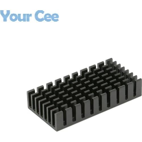 20 pcs 50*25*10mm Approximately Heatsink Radiator Cooler Cooling Fin Aluminum Heat Sink Black 50x25x10mm