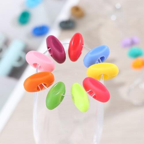 24pcs Silicone Wine Glass Mark Creative Wine Glass Recognizer Cup Distinguisher For Home Party Banquet (Mixed Color)