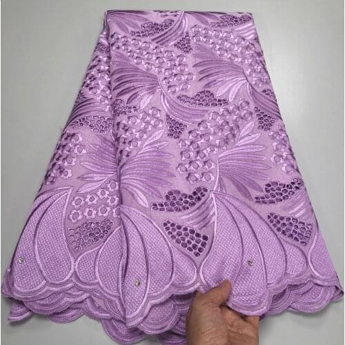 5Yards African Dry Cotton Lace Fabric 2021 High Quality Lace Swiss Voile Lace In Switzerland Nigerian Lace Fabrics For Sewing