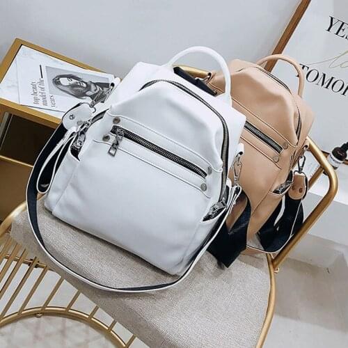Designer Women Backpack Female High Quality PU Leather Womens Backpacks Multi-Purpose Travel Backpack And Girls Satchel