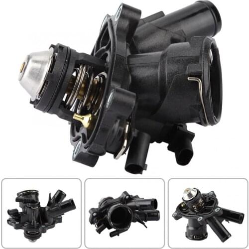 Thermostat Housing Water Coolant Flange 2712000315 for Mercedes C250 SLK250 Thermostat Housing Assembly