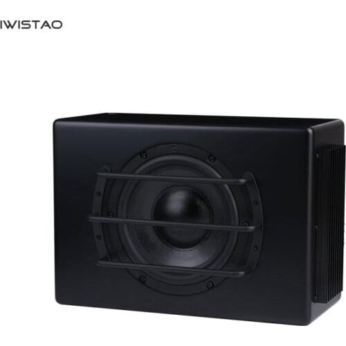 IWISTAO 8 inch Car Active Subwoofer DC12V 100W 45-150Hz 88Db Car Audio Subwoofer Modification Black