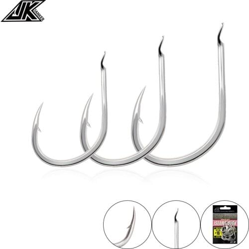 #10-19 Iseama Fishing Hooks Japan High Carbon Steel Hook Light Jigging Sea High Quality Hook Fish Single Barbed Carp Fishing