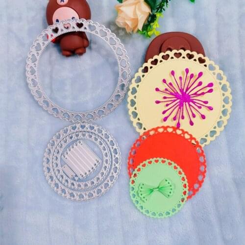 Round background greeting card Metal Cutting Dies for DIY Scrapbooking Album Paper Cards Decorative Crafts Embossing Die Cuts