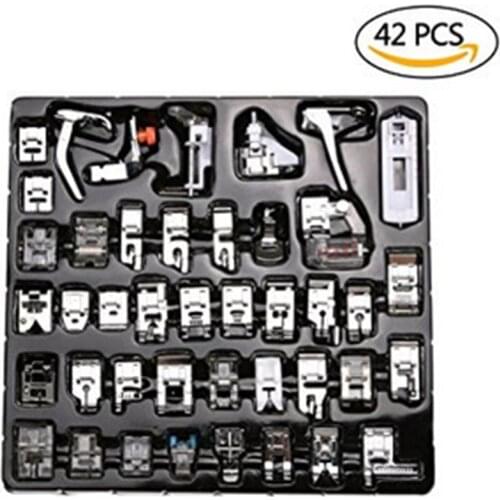 32/48/52pcs Sewing Machine Supplies Presser Foot Feet for Sewing Machines Feet Kit Set With Box