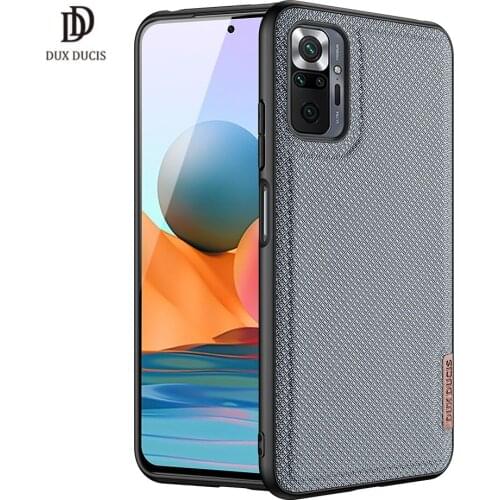 For XIAOMI Redmi Note 10 Pro DUXDUCIS Fino Series Luxury Back Case Protecting Case Support Wireless Charging Supper TPU+PC+NYLON