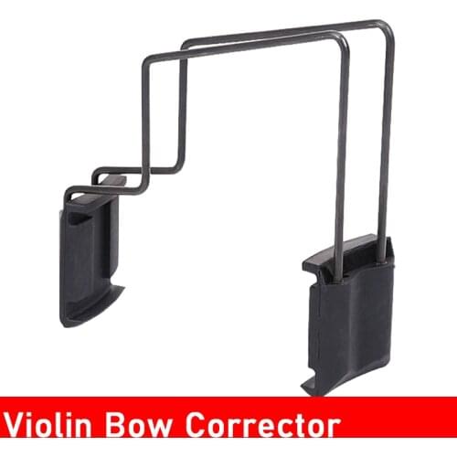 Dual-slot Violin Bow Corrector Straighten Adjusters Collimator Teaching Tool for 4/4 3/4 1/2 1/4 1/8 Violin Beginner Practice