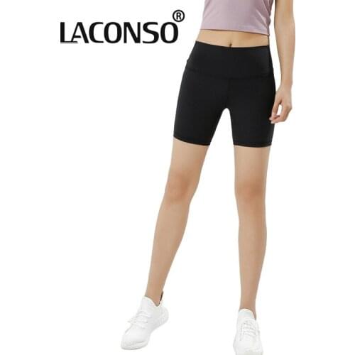 LACONSO 2021 Shorts Womens Cycling Sports Leggings For Fitness Gym High Waist Summer Yoga Pants Running Tights Fashion Workout