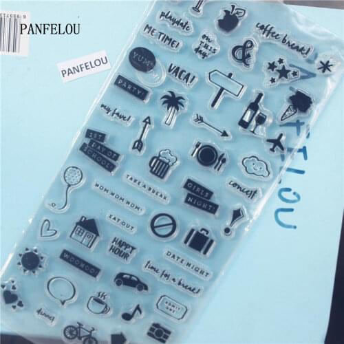 PANFELOU The sign arrow Clear Stamp DIY Silicone Seals Scrapbooking/Card Making/Photo Album Decoration Supplies sheets