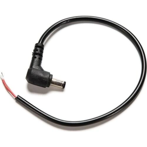 1pce DC Power Plug Connector Male Right Angle Jack Cord Cable Wire 5.5 x 2.1mm