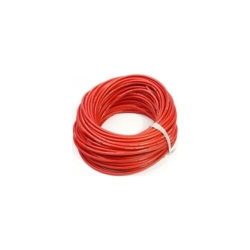 1 Meter 10AWG Silicone Wire/ Silica Gel Wire/ Silicone Cable (1050/0.08, OD: 5.5)-Red Color