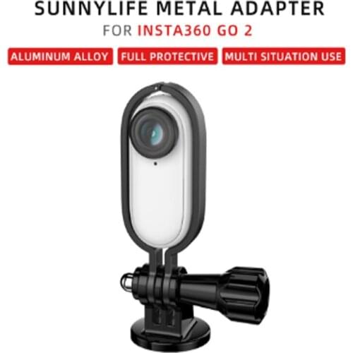 Bracket Stabilizer Metal Protective Frame Camera Accessories For Insta360 Go 2 Camera Aluminum Alloy 1/4 Adapter Adjustable Angl