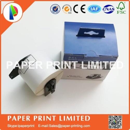 100 Rolls Compatible DK-11202 Label 62mm*100mm Compatible for Brother Label Printer All Come With Plastic Holder 300Pcs/Roll