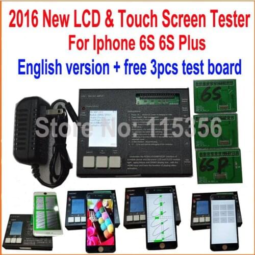 2016 Hot sale ! English Version LCD display & Digitizer Touch screen panel Tester test board for iphone 6S 6S plus 6SP