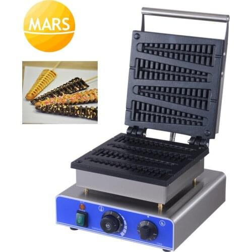 Commercial 4pcs Lolly Stick Waffle Maker Machine Waffle Stick Baker Waffle Iron Cake Oven Electric 110V 220V Waffle Baker Pan