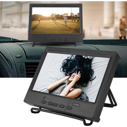 7 Inch Multi-Function Monitor Portable Display Support Remote Control HDMI/VGA/AV Input For Car Display CCTV Free Shipping