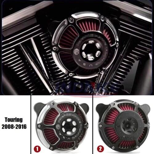 For harley 103 engine street glide road glide air cleaner kit air filter electra glide ultra 2008-16 softail air intake 2016 17