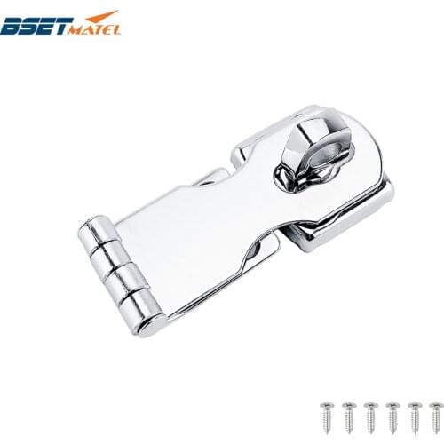 Marine Grade Stainless Steel 304 Cabinet Door Swivel Eye Locking Safety Hasp latch Clasp for Boat Yacht Hardware Accessories
