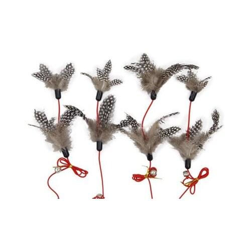 New Arrival High Quality Pet Cat Toy Newly Design Bird Feather Plush Plastic Toy for Cats Cat Catcher Teaser Toy 1pc