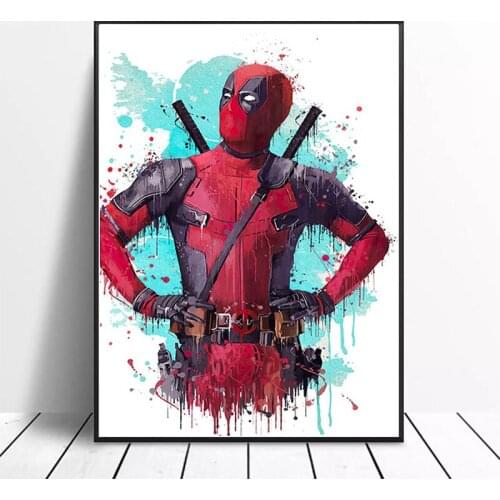 Classic Superhero Figure Funny Movie Toilet Posters and Prints Wall Pictures for Living Room Nordic Decoration Home Decor Cuadro