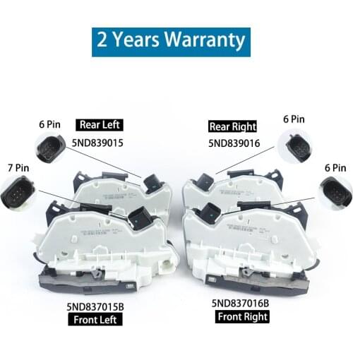 Door Lock Actuator 5N1837015C 5N1837016C 5N0839015D 5N0839016D For VW AMAROK PASSAT CC Tiguan