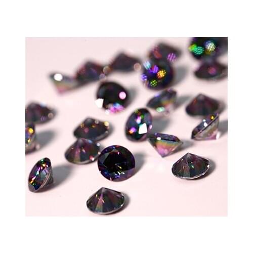 20pcs/lot Super Shiny Black Clear AB Zircon Rhinestones For Nails Strass 3D Nail Art Decorations DIY Crystal Jewelry Accessoires