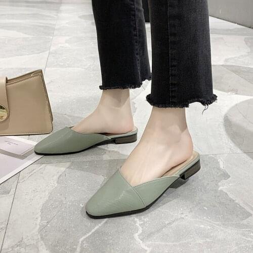 Singles shoes solid color Pointed Toe buckle 2020 spring women simple and elegant daily professional womens casual shoes U30-17