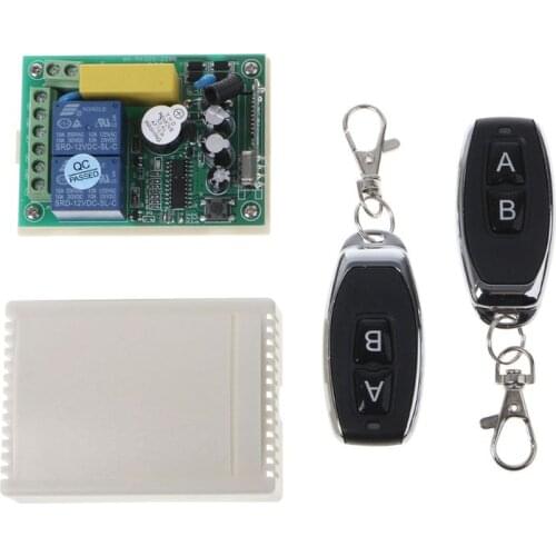 K3NB 433Mhz Universal Wireless Remote Control Switch AC 250V 110V 220V 2CH Relay Receiver Module