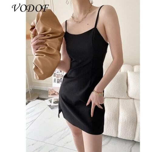 Черные летние платья VODOF China At AliExpress